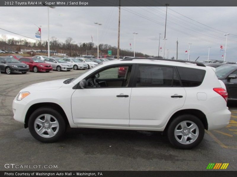 Super White / Sand Beige 2012 Toyota RAV4 I4