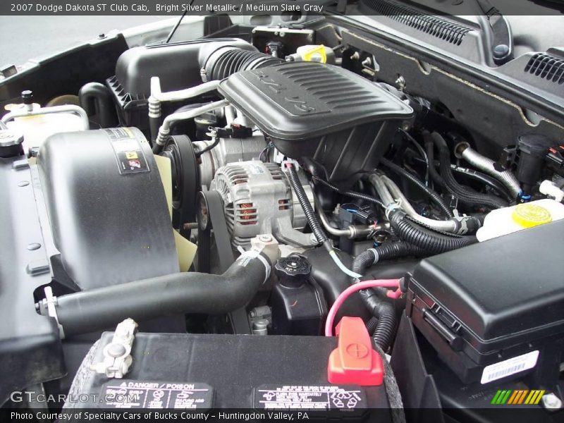 Bright Silver Metallic / Medium Slate Gray 2007 Dodge Dakota ST Club Cab