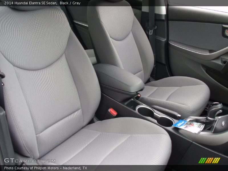 Black / Gray 2014 Hyundai Elantra SE Sedan