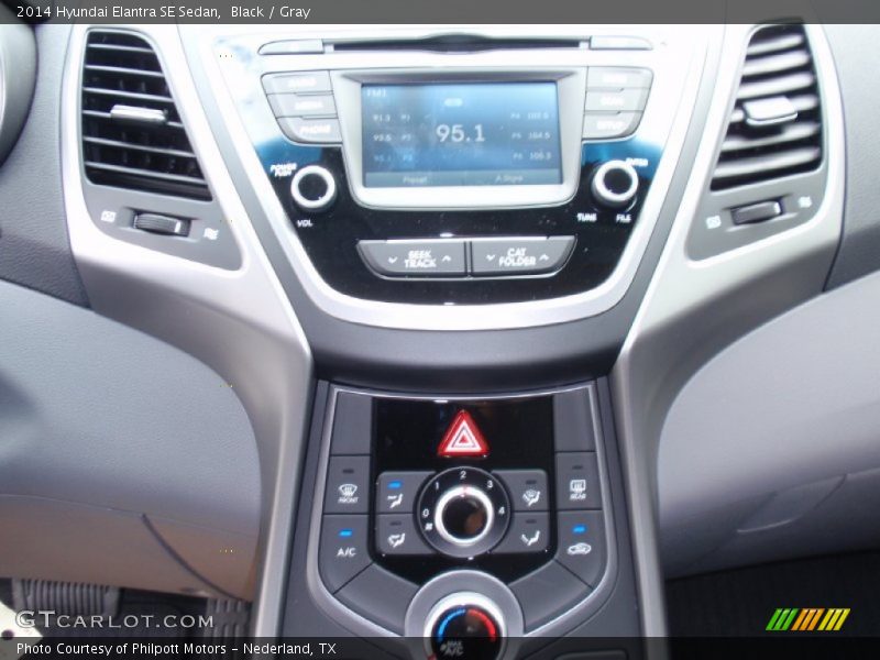 Black / Gray 2014 Hyundai Elantra SE Sedan