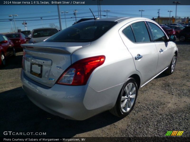 Brilliant Silver / Charcoal 2014 Nissan Versa 1.6 SL Sedan