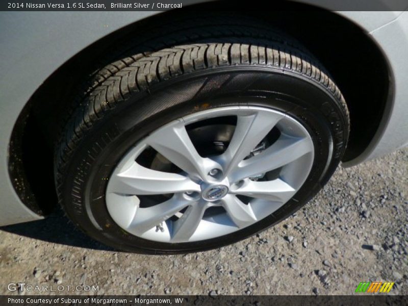 Brilliant Silver / Charcoal 2014 Nissan Versa 1.6 SL Sedan
