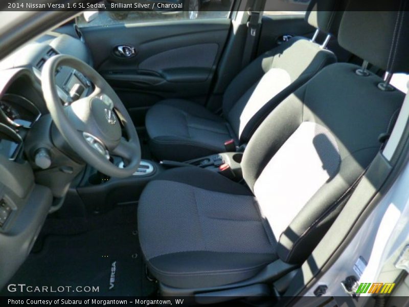 Brilliant Silver / Charcoal 2014 Nissan Versa 1.6 SL Sedan