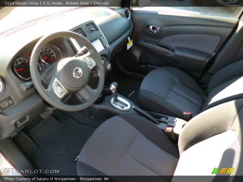 Brilliant Silver / Charcoal 2014 Nissan Versa 1.6 SL Sedan