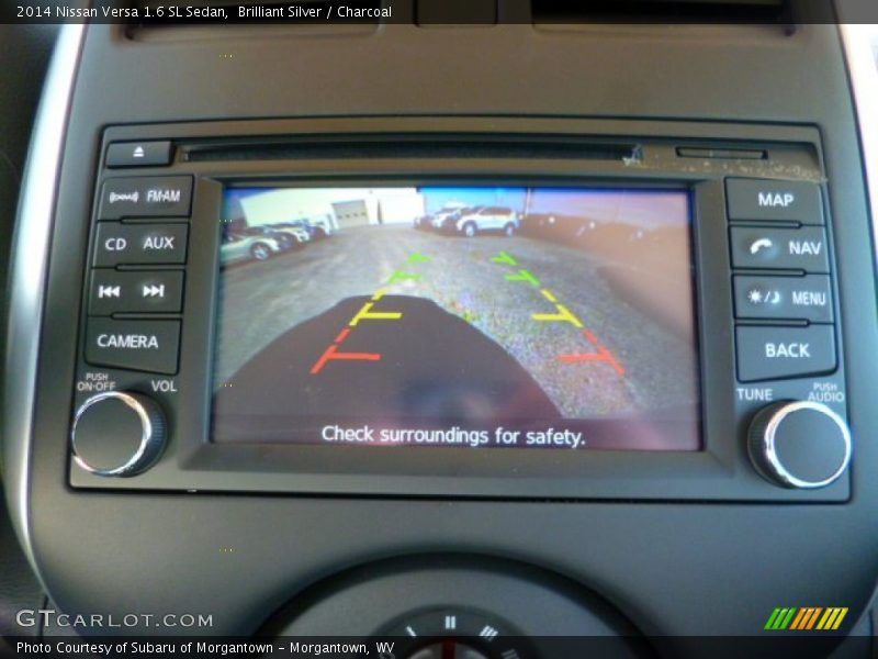 Brilliant Silver / Charcoal 2014 Nissan Versa 1.6 SL Sedan
