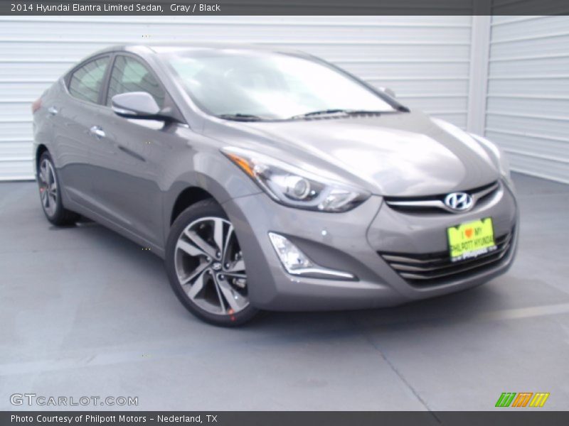 Gray / Black 2014 Hyundai Elantra Limited Sedan
