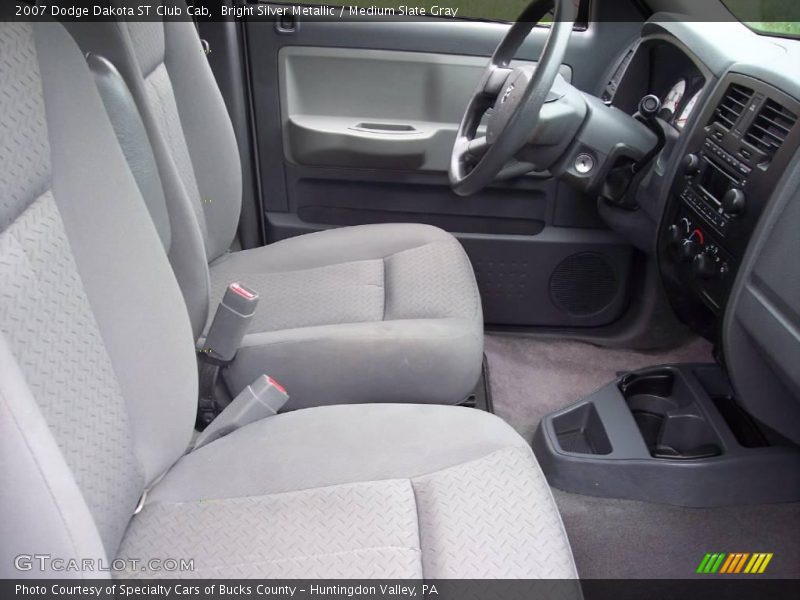 Bright Silver Metallic / Medium Slate Gray 2007 Dodge Dakota ST Club Cab