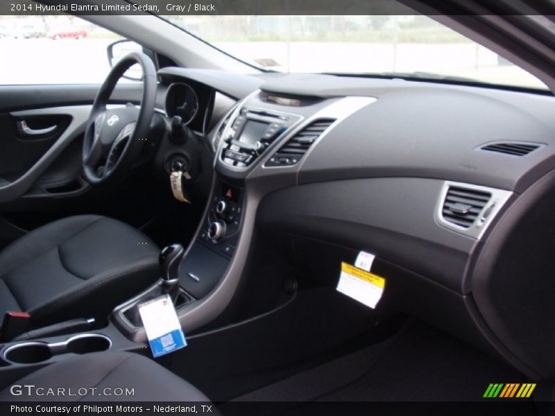 Gray / Black 2014 Hyundai Elantra Limited Sedan