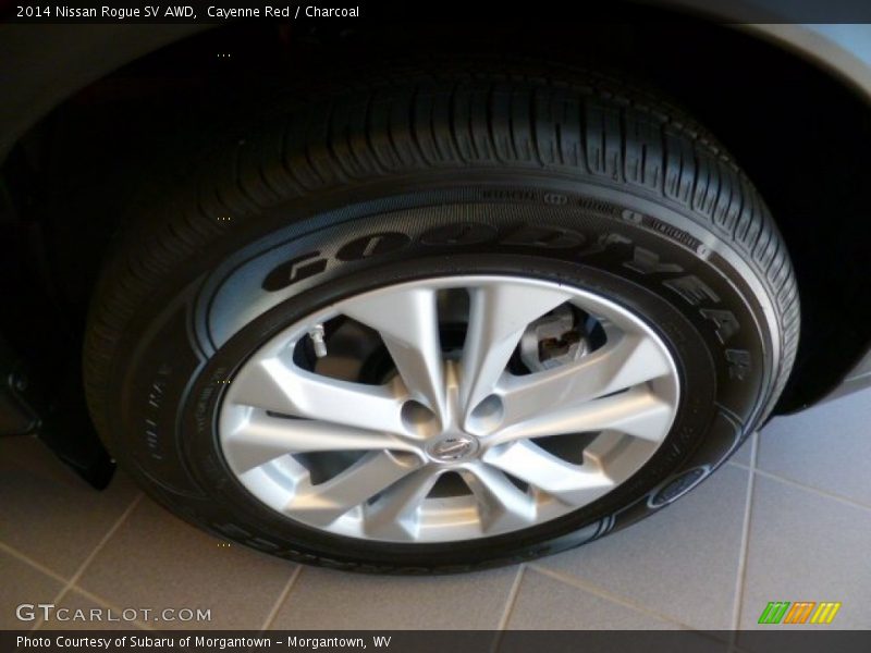 Cayenne Red / Charcoal 2014 Nissan Rogue SV AWD