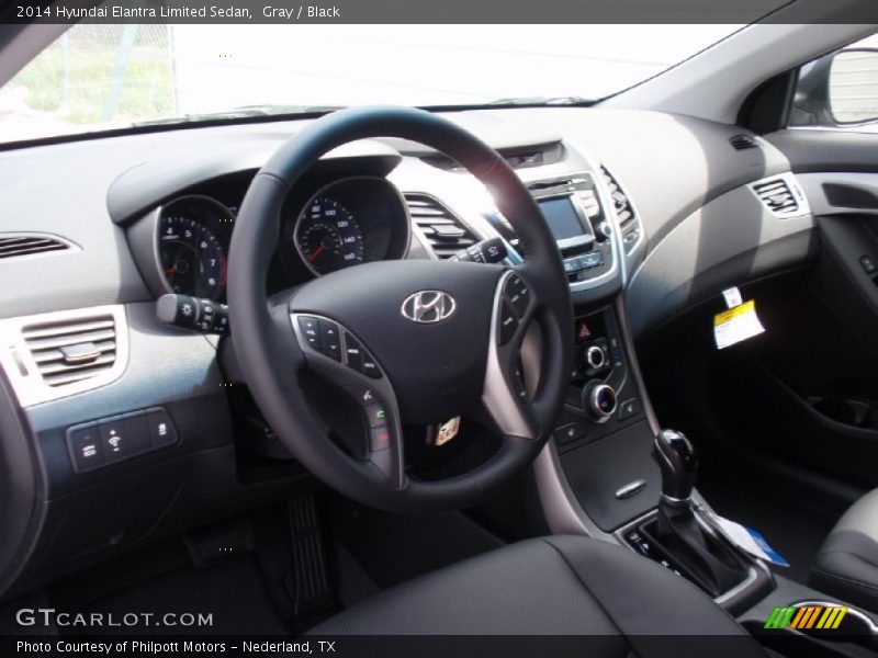 Gray / Black 2014 Hyundai Elantra Limited Sedan