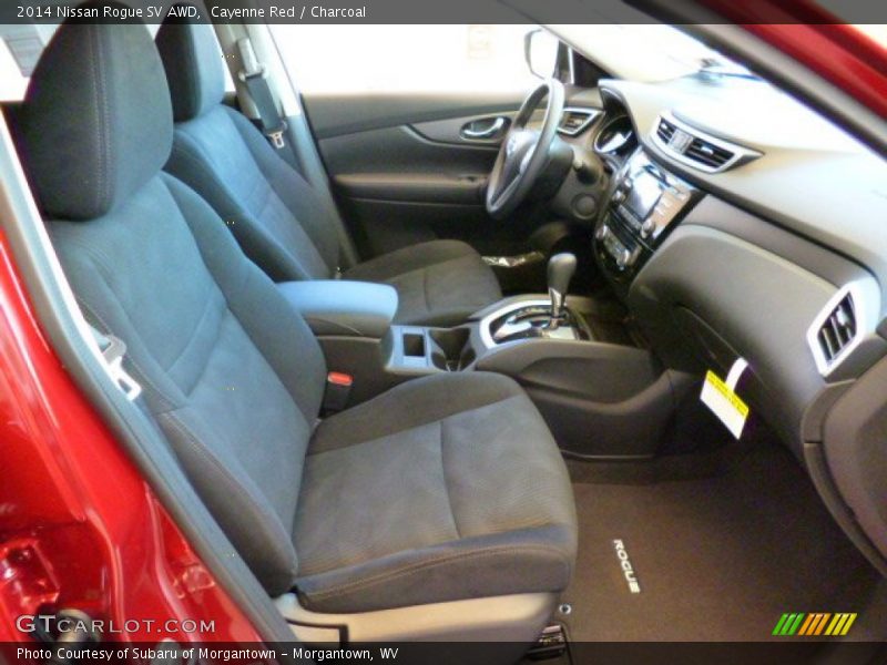 Cayenne Red / Charcoal 2014 Nissan Rogue SV AWD