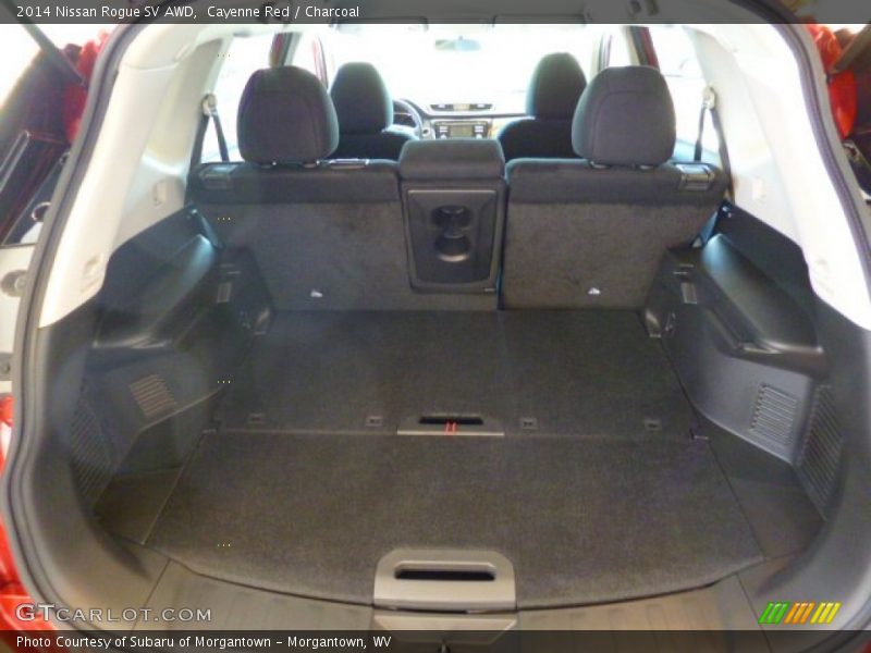 Cayenne Red / Charcoal 2014 Nissan Rogue SV AWD