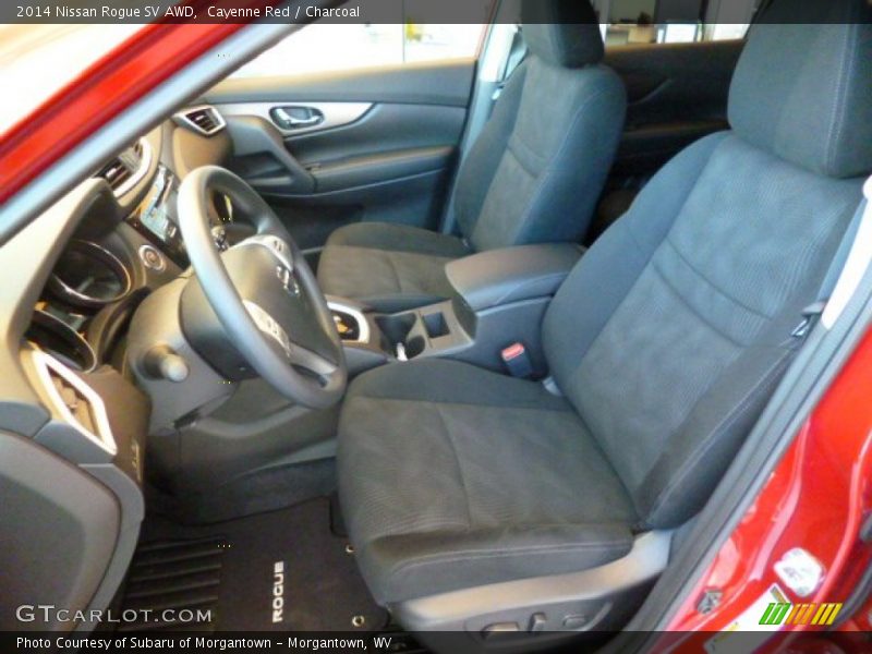 Cayenne Red / Charcoal 2014 Nissan Rogue SV AWD
