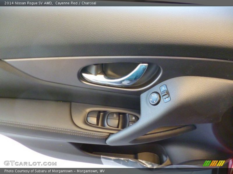 Cayenne Red / Charcoal 2014 Nissan Rogue SV AWD