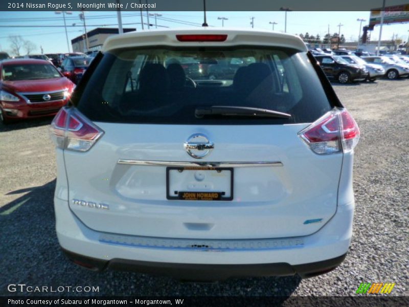 Moonlight White / Charcoal 2014 Nissan Rogue S