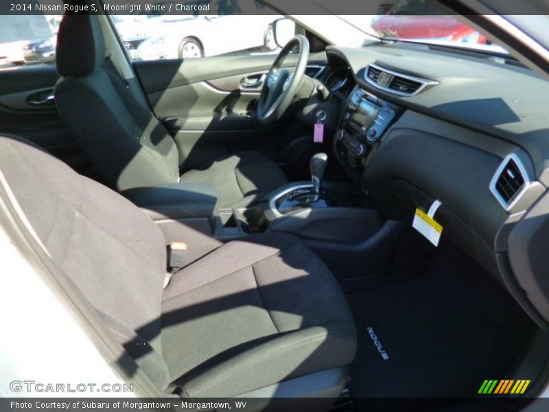 Moonlight White / Charcoal 2014 Nissan Rogue S