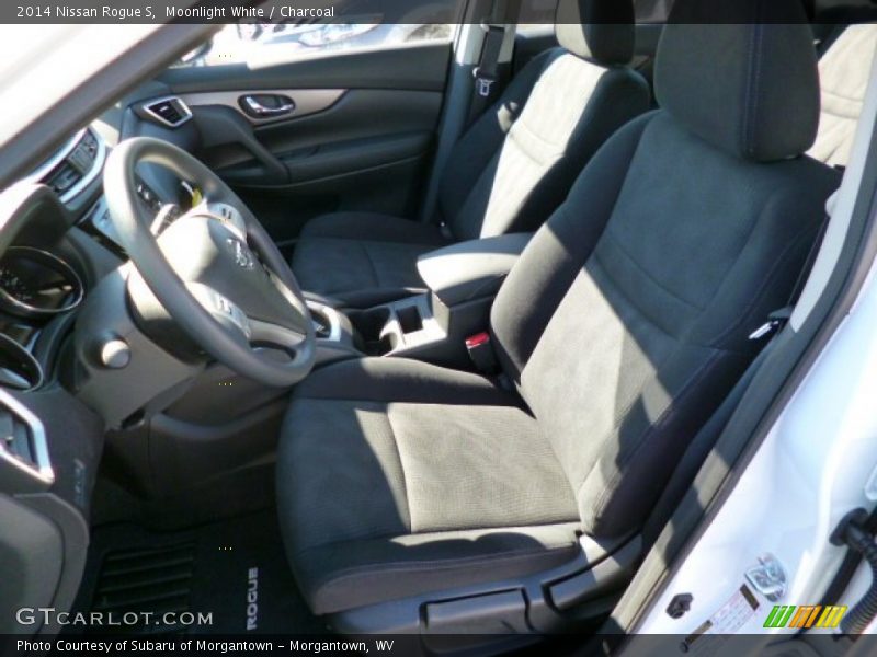 Moonlight White / Charcoal 2014 Nissan Rogue S