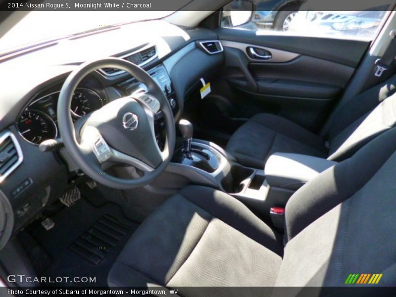 Moonlight White / Charcoal 2014 Nissan Rogue S