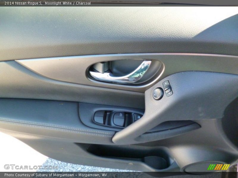 Moonlight White / Charcoal 2014 Nissan Rogue S