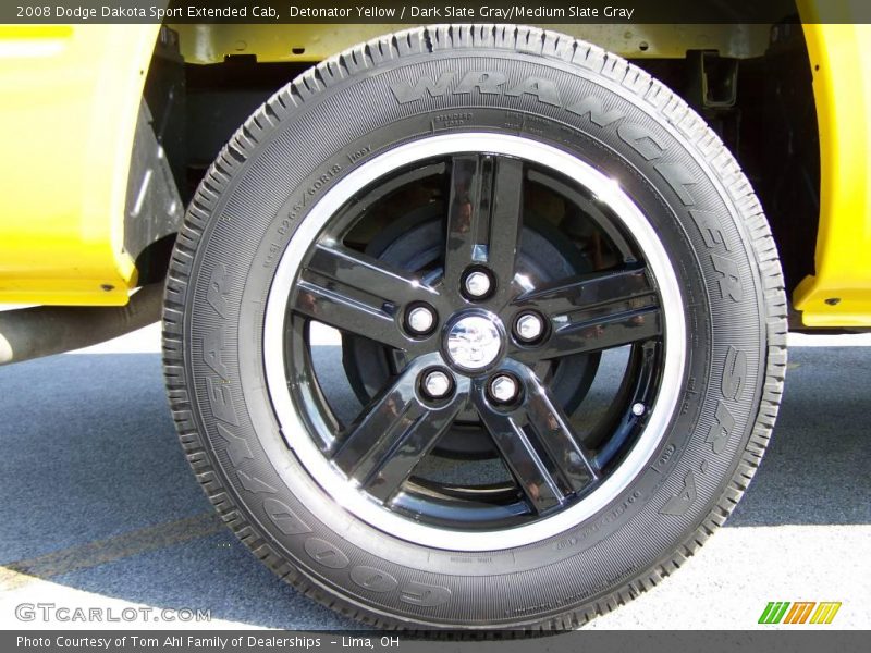 Detonator Yellow / Dark Slate Gray/Medium Slate Gray 2008 Dodge Dakota Sport Extended Cab