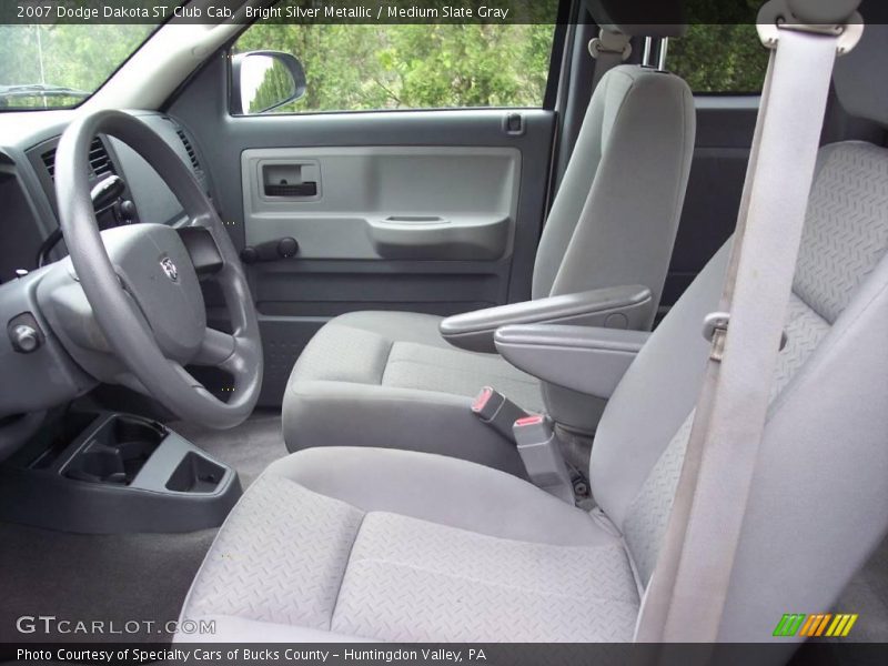 Bright Silver Metallic / Medium Slate Gray 2007 Dodge Dakota ST Club Cab