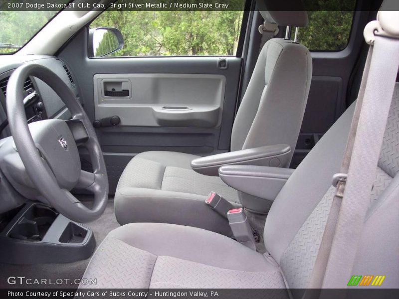 Bright Silver Metallic / Medium Slate Gray 2007 Dodge Dakota ST Club Cab