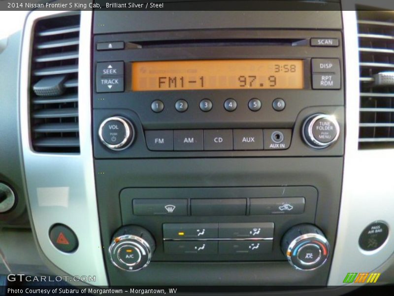 Controls of 2014 Frontier S King Cab