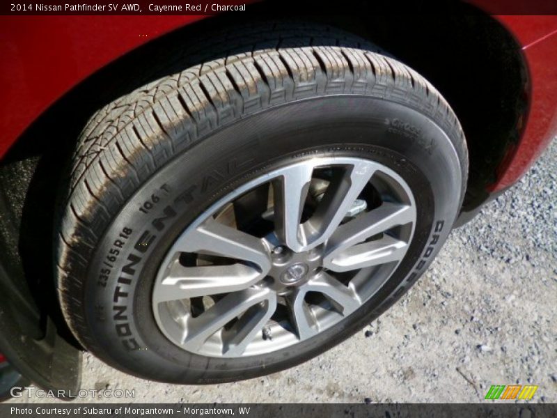 Cayenne Red / Charcoal 2014 Nissan Pathfinder SV AWD
