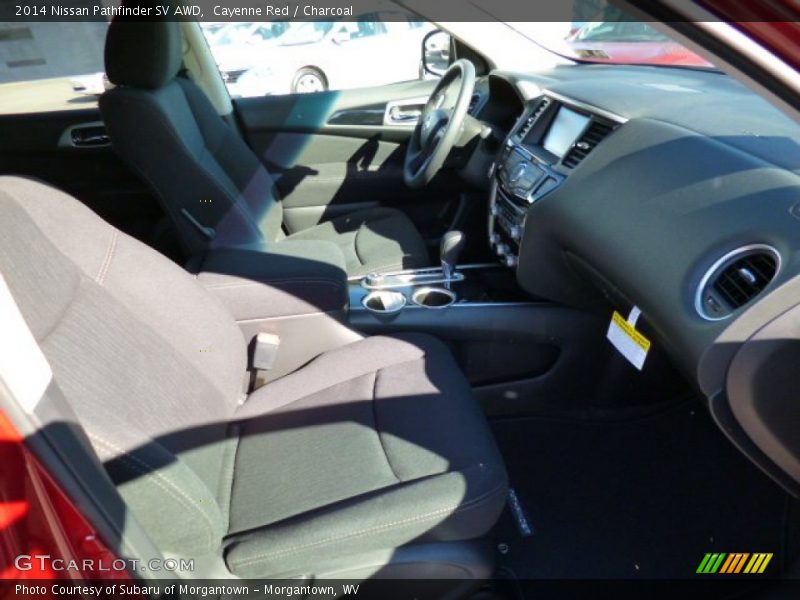 Cayenne Red / Charcoal 2014 Nissan Pathfinder SV AWD