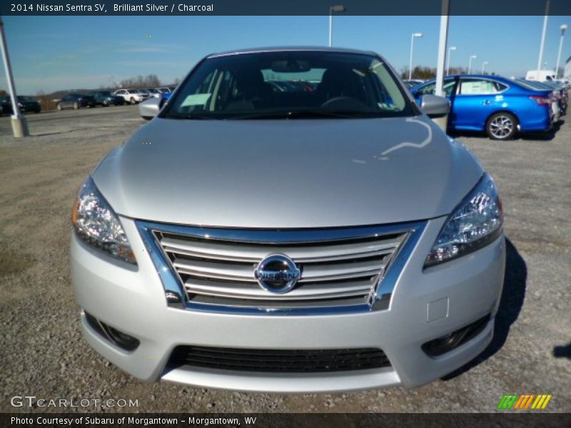 Brilliant Silver / Charcoal 2014 Nissan Sentra SV