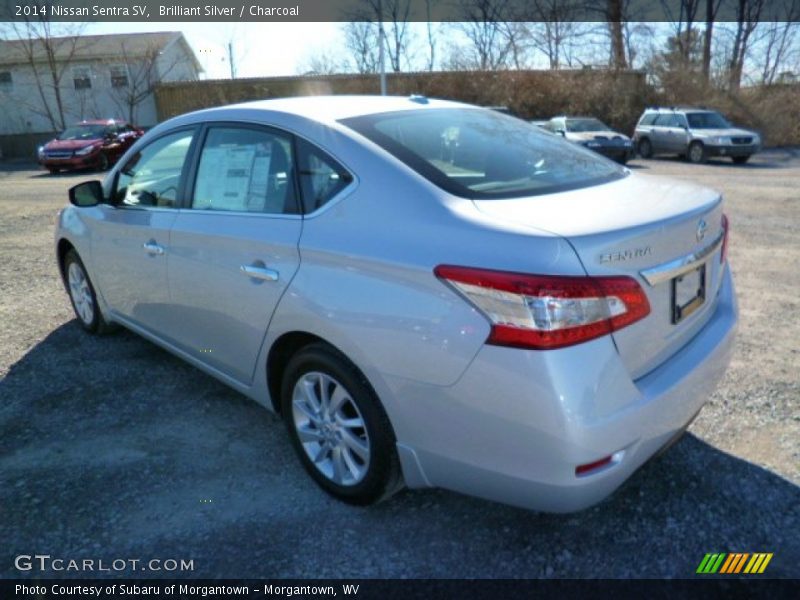Brilliant Silver / Charcoal 2014 Nissan Sentra SV