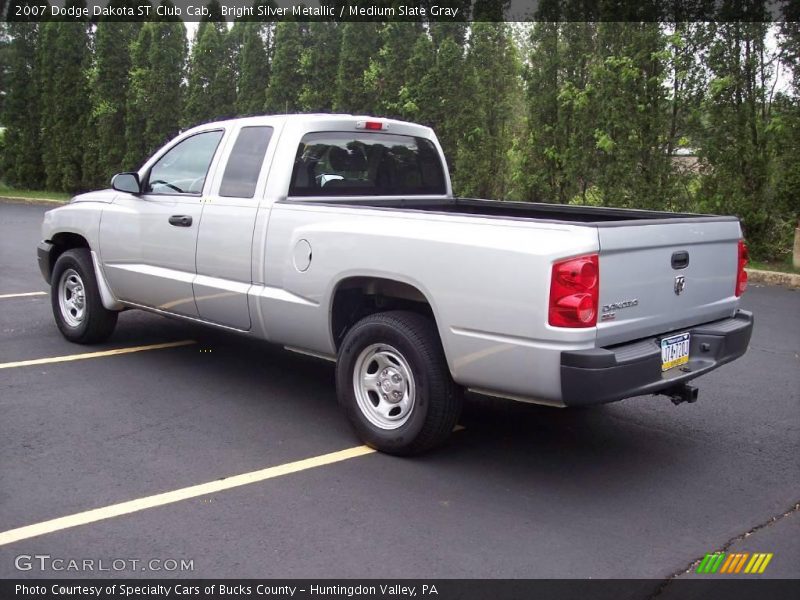 Bright Silver Metallic / Medium Slate Gray 2007 Dodge Dakota ST Club Cab