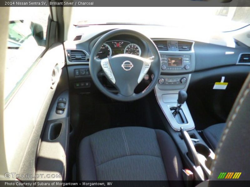 Brilliant Silver / Charcoal 2014 Nissan Sentra SV