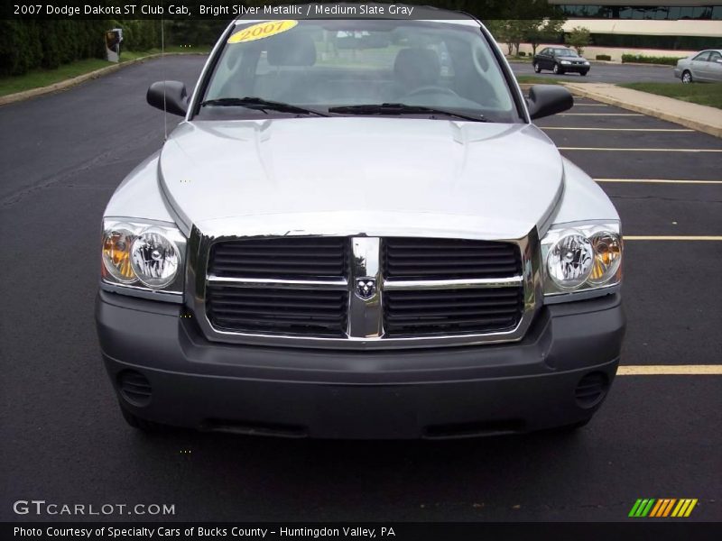 Bright Silver Metallic / Medium Slate Gray 2007 Dodge Dakota ST Club Cab