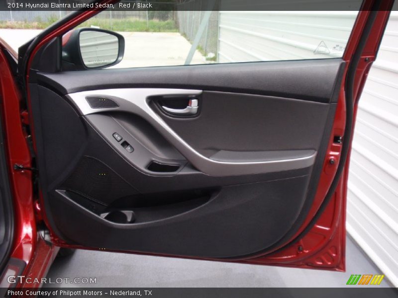 Red / Black 2014 Hyundai Elantra Limited Sedan