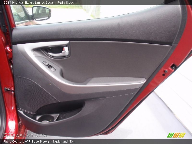 Red / Black 2014 Hyundai Elantra Limited Sedan