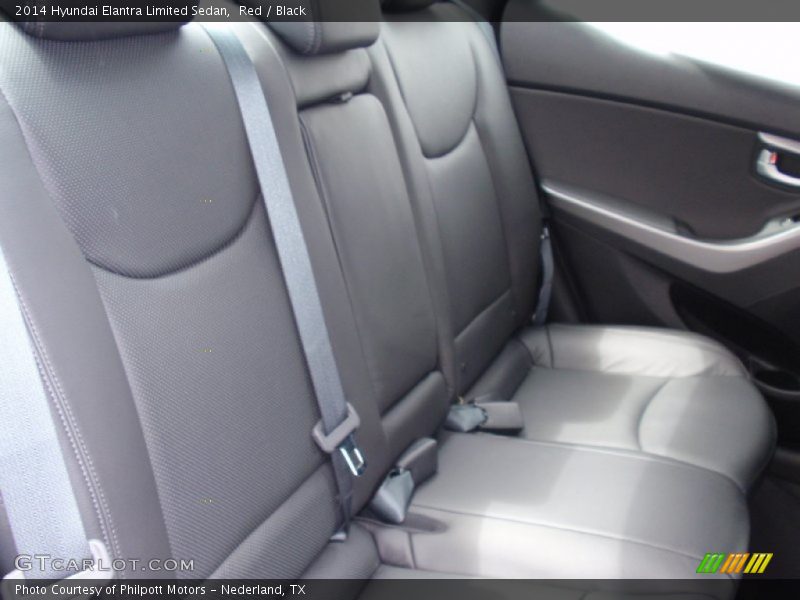 Red / Black 2014 Hyundai Elantra Limited Sedan