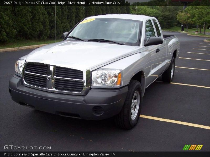 Bright Silver Metallic / Medium Slate Gray 2007 Dodge Dakota ST Club Cab