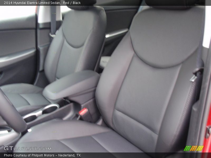Red / Black 2014 Hyundai Elantra Limited Sedan