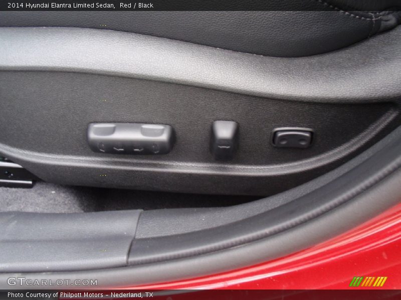 Red / Black 2014 Hyundai Elantra Limited Sedan