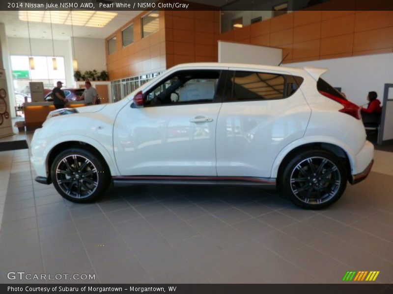 Pearl White / NISMO Cloth/Gray 2014 Nissan Juke NISMO AWD