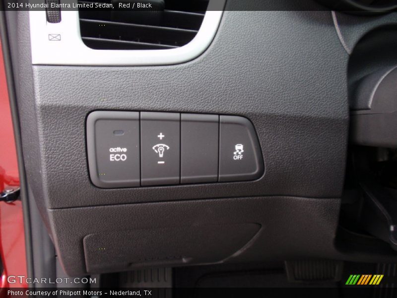 Red / Black 2014 Hyundai Elantra Limited Sedan