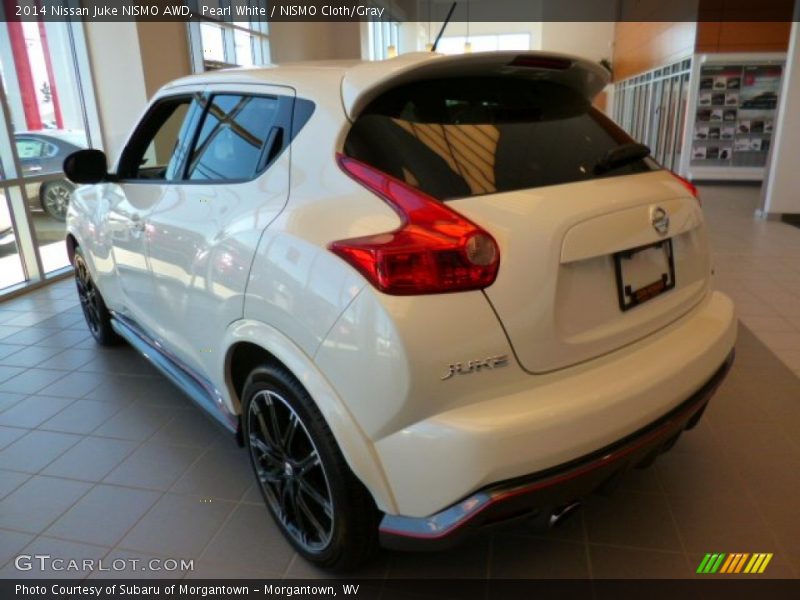 Pearl White / NISMO Cloth/Gray 2014 Nissan Juke NISMO AWD