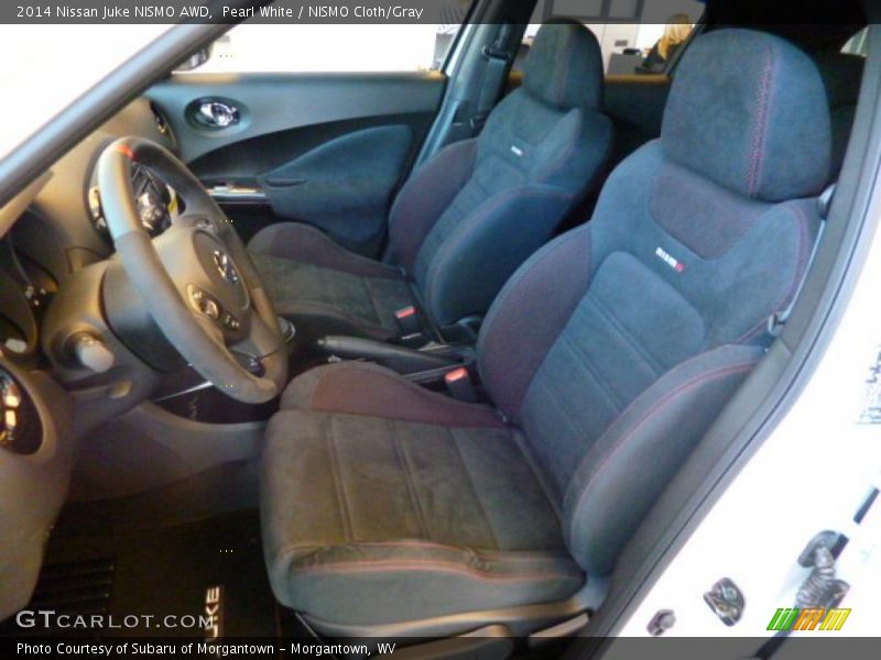 Pearl White / NISMO Cloth/Gray 2014 Nissan Juke NISMO AWD