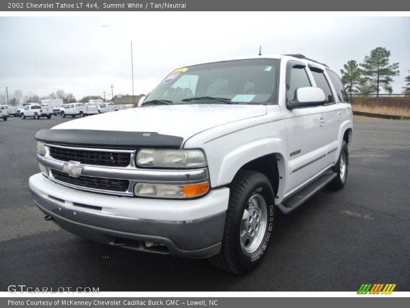 Summit White / Tan/Neutral 2002 Chevrolet Tahoe LT 4x4
