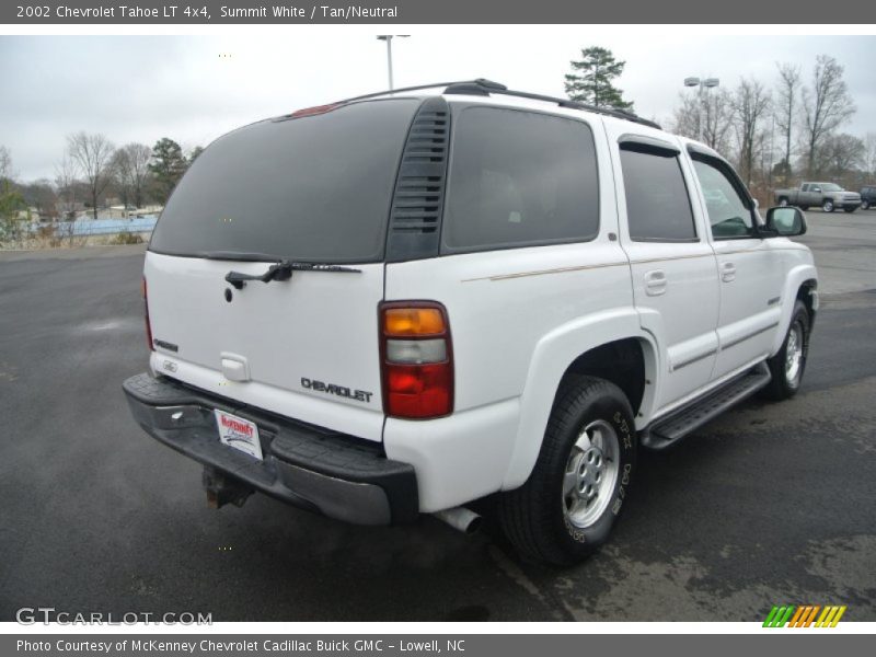 Summit White / Tan/Neutral 2002 Chevrolet Tahoe LT 4x4
