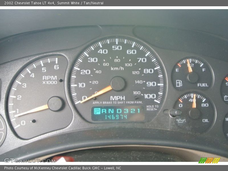  2002 Tahoe LT 4x4 LT 4x4 Gauges