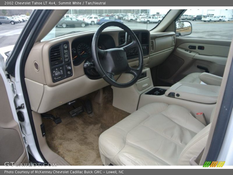 Summit White / Tan/Neutral 2002 Chevrolet Tahoe LT 4x4