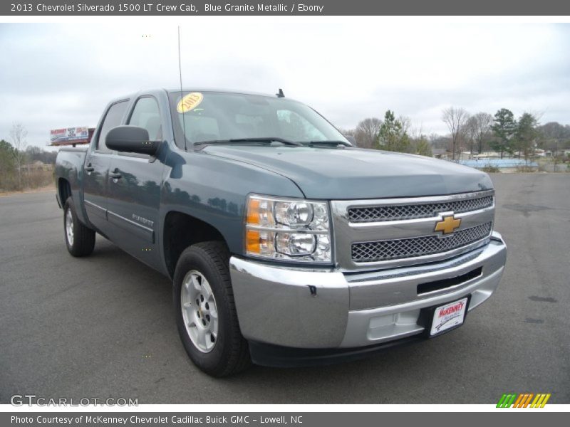 Blue Granite Metallic / Ebony 2013 Chevrolet Silverado 1500 LT Crew Cab