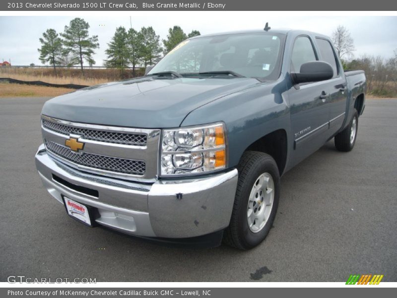 Blue Granite Metallic / Ebony 2013 Chevrolet Silverado 1500 LT Crew Cab